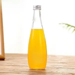 Benutzer definierte 250ml 330ml nachfüllbare Glasflaschen für Apfel essig Weekly Health Drink Getränk Mango Juice Wasser flasche