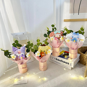 Sac à main en forme de poupée en laine mignonne 520 pour la saison des diplômes, avec un ensemble pour mariage et anniversaire - Product Image 1