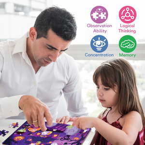 Bán buôn tùy chỉnh ghép hình câu đố cho trẻ em đầy màu sắc tông phim hoạt hình thiên hà không gian câu đố đồ chơi giáo dục in logo Quà Tặng - Product Image 5