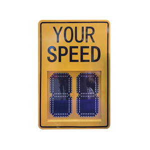 Panneau de détection de vitesse radar portable personnalisable avec panneaux solaires et signalisation de retour d'information sur la vitesse pour la mesure de la vitesse High-S - Product Image 5