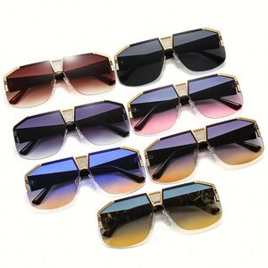 Nuevas Gafas de Sol Retro Cuadradas con Degradado 2021 para Mujer, Protección UV400, Forma de Escudo, Gafas de Sol Extra Grandes para Hombre - Product Image 2