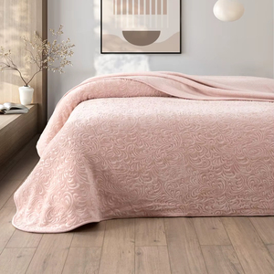 Couverture en velours gaufré de luxe | Couvre-lit doux en microfibre pour l'hiver | Couvre-lit décoratif 220x240 cm - Product Image 1