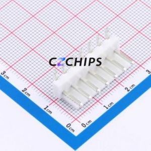 HX VH3.96-7P WZ Wire-to-Board Pin Header Bent Lead Through Hole,P=3.96mm Connector 1x7P 3.96mm Right Angle Insert VH - Product Image 1