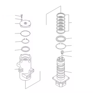 Junta central rotativa hidráulica XE215C XE215 XE225 XE200 XE150 XE75 XE85 Junta central giratoria de excavadora para pieza de excavadora - Product Image 5