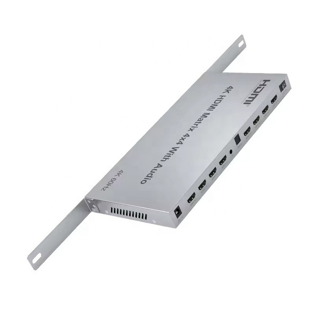 4K 60Hz HDMI 4x4 matrix 4 in 4 Out with Rs232 3.5mm Audio Optical Output