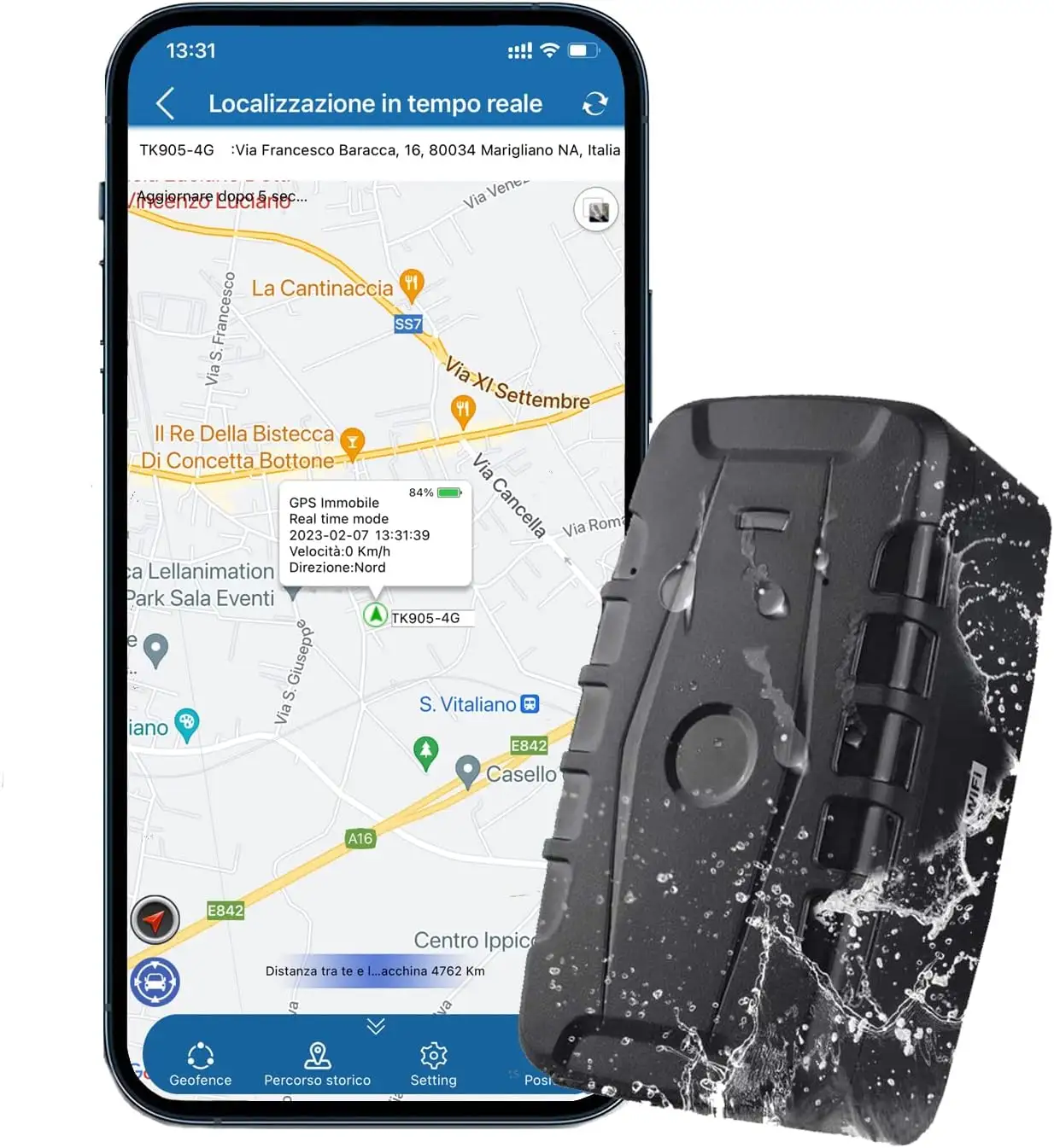 GPS-Tracker 4G starker magnetischer Akku mit großer Kapazität Mobiltelefon APP Echtzeit-Position ierung Motor Vehicle History Drive Recorder