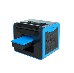New A4 Size Flatbed Printer Phone Case Acrylic Wood Glass Digital UV Printer Mini Digital Printing Machine A4 Inkjet Printers