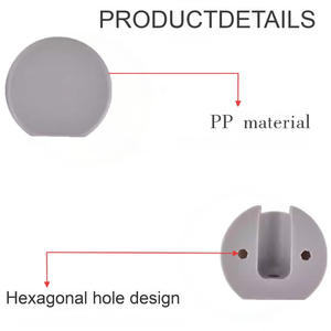 Aksesori Khusus untuk Pintu Kabinet RV Overhead - Konektor Bulat Dua-dalam-Satu dengan Sudut Melengkung - Product Image 4