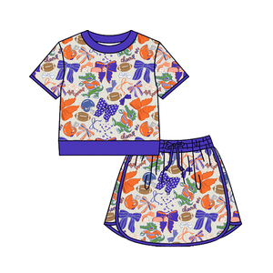 Conjuntos de Ropa Deportiva para Bebés Niñas: Camiseta, Falda y Pantalones Cortos, Estilo Casual y Transpirable - Product Image 5