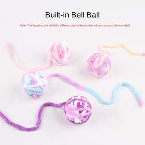 Mainan kunyah bel bawaan tali & benang hewan peliharaan untuk kucing/anjing gigi Kesehatan & kebosanan - Product Image 2
