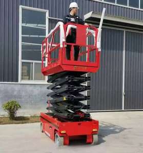 CE认证剪刀式升降平台高度6m 8m 10m高空作业自走式剪刀式升降机用于建筑 - Product Image 2