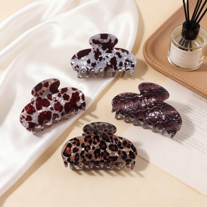 Pinces à cheveux élégantes à imprimé léopard, vente en gros d'usine OEM, pinces à cheveux polyvalentes haut de gamme, pinces à cheveux personnalisées pour femmes - Product Image 3