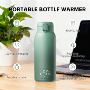 Calentador de Biberones Portátil Inalámbrico Eléctrico con Alimentación USB, Termo Térmico para Bebés Recién Nacidos, Uso en Viajes - Product Image 2