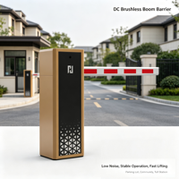 Barrera Tubular Automática con Sensor de Radar de 79 GHz, Plegable, Impermeable IP65/IP55, de Aleación de Aluminio, para Estacionamiento Escolar