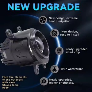 Luces Antiniebla Universales Bi-LED de Fábrica al por Mayor, Lente de 2 Pulgadas, Luz Alta/Baja LED, 6000K, 6000lm, 12V, 50W, Modelo K224, Nuevo - Product Image 3