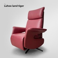 Canapé simple en cuir haut de gamme chaise fonctionnelle électrique rotative de luxe légère pour salon salon de loisirs
