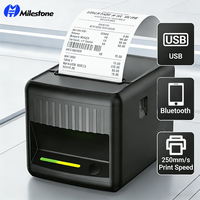 Impresora Térmica de Recibos OEM de 80mm al por Mayor de Fábrica, Luz LED de Estado, Cortador Automático, USB, LAN, RJ11, POS, Restaurante, Cafetería, MHT P80E