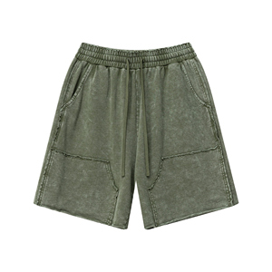 Venta al por mayor tejido Street Cotton Drill Shorts Hombre Diseño Negro Pantalones cortos para hombres - Product Image 1