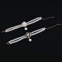 Collier pour animaux de compagnie style Princesse en cristal géométrique, avec pendentif, pour chiens Maltese et Devon, et collier pour chien en double cristal noble, accessoires à boucle auto-agrippante