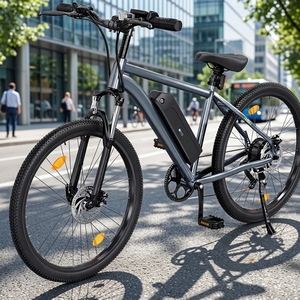 Bicicleta Eléctrica con Marco de Aluminio en OFERTA, 26 Pulgadas, 36V 10.4Ah, Batería Reemplazable, Alcance de 60KM, Carga Rápida, Suspensión Delantera, Doble Suspensión Trasera - Product Image 4