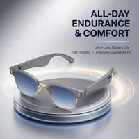 Lunettes de soleil audio intelligentes 5.0 avec double haut-parleur stéréo pour la musique, les appels et les activités de plein air