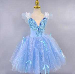 Tutù Professionale di Alta Qualità per Adulti e Bambini, Abito Lungo Romantico da Balletto Giselle per Ragazze - Product Image 3