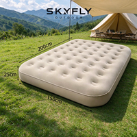 Matelas pneumatique pliable pour le camping, résistant à l'eau, sac de transport, logo personnalisé, fournisseur OEM