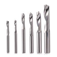 Fresa de carburo sólido para corte de aluminio CNC, herramienta de fresado de un solo filo con borde antiacumulación