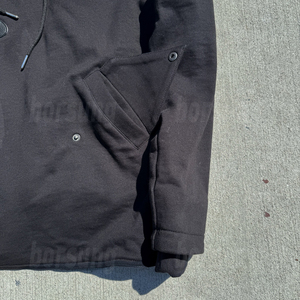 Produttore di abbigliamento <span class=keywords><strong>felpa</strong></span> in cotone invecchiato da uomo con <span class=keywords><strong>cappuccio</strong></span> in pelliccia sintetica staccabile con Zip per uomo - Product Image 3