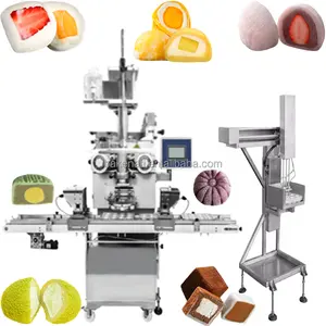 BNT-400C Hạt Dâu Tây Xoài Bọc Tự Động Làm Đầy Daifukun Trái Cây Mochi Máy Làm Kem Mochi