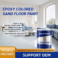 Résine époxy liquide auto-nivelante pour revêtement de sol en sable coloré sans joint pour garage et allée