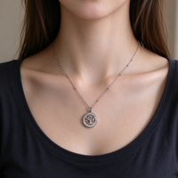 Collier pendentif en zircon anti-oxydation en acier inoxydable, collier à chaîne perlée délicat pour femmes, styles multiples, OEM ODM