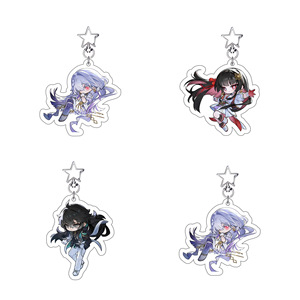 Porte-clés en acrylique Wuthering Waves, version Q, personnages Aemeath, Lynae, Mornye, Chisa, pendentif, accessoire de jeu, décoration de sac à dos, cadeau pour les fans - Product Image 1