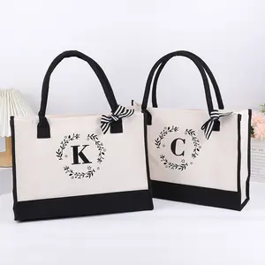 Handbags Ladies Personalized Recyclable Custom Beach Tote Bag Recycled Blank Custom Birthday Gift Shopping Tote Bag for Women
