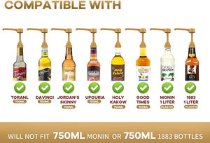 8cc 10cc Longo Bico Dispenser Bomba Cor Personalizada Xarope Garrafas De Café Com Comprimento Personalizado Tubo Drop Proof 28/400 Torani Monin - Product Image 3