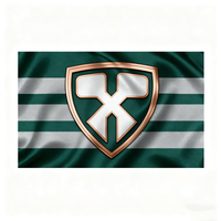 Haute qualité personnalisé grand 3x5 bannière bouton Logo drapeau impression numérique pour l'assurance automobile fin Polyester étanche