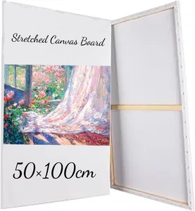 50X100Cm Grote <span class=keywords><strong>Canvas</strong></span> Boards Voor Schilderen Voor Acryl Gieten, Olieverf Droge & Natte Kunstmedia