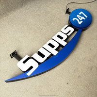 Vente en gros d'usine, logo d'entreprise personnalisé, lettres en métal 3D, enseigne en métal LED, enseigne lumineuse LED, panneau publicitaire LED