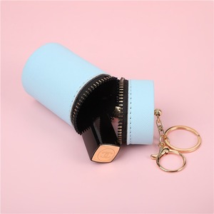 Gantungan Kunci Lipstik Mutiara Tas Kulit PU Dompet Koin Tempat Earphone Tas Mini Aksesoris Ornamen Tempat Chapstick Kantong Penyimpanan - Product Image 5