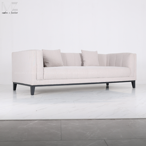 Europese stijl luxe kantoor teddy stof hoekbank meubels luxe moderne witte woonkamer sectionele bankset voor thuis - Product Image 4