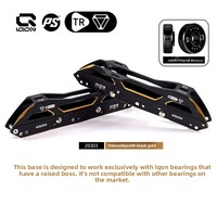 Base multifonctionnelle Powerslide IQON à trois points avec 16 roulements pour le patinage freestyle extrême, support de botte TR90