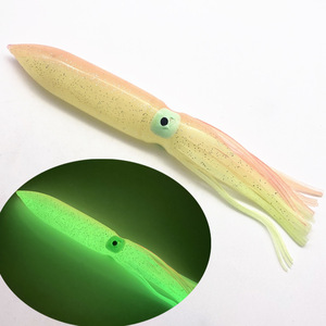 Leurre souple de qualité supérieure 30cm 55g en forme de pieuvre/calamar avec jupe pour la pêche au trolling en eau salée de kokanee et de thon, matériel de pêche au gros gibier - Product Image 5