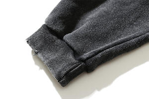 Sudadera con capucha personalizada con bordado, estilo Y2K, con cremallera, diseño vintage, 100% algodón, de alto gramaje, para hombre, con efecto desgastado y decolorado por el sol. - Product Image 5