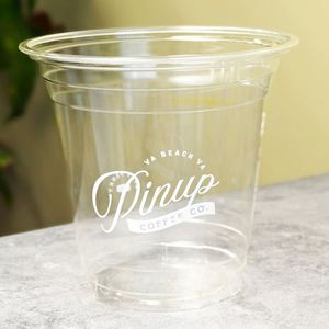 16oz 500ml BPA Free Thickened Disposable PET Plastic Coffee & Tea <b>Cups</b> with High Lids Takeout <b>Cold</b> Drink Beverage <b>Cups</b> Wholesale - Product Image 1