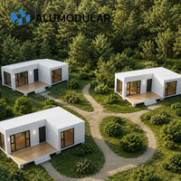 Maison Modulaire Préfabriquée Éco-responsable pour Complexe Hôtelier, Structure en Acier, Revêtement en Aluminium, Clé en Main pour Projet d'Ingénierie, Chambre et Bureau