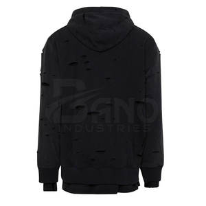 Diseño personalizado algodón poliéster hecho sudaderas con capucha desgastadas peso ligero calidad superior sudaderas con capucha desgastadas para los hombres - Product Image 2