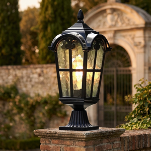 Lampe à pilier LED de style romain en aluminium IP65 pour l'éclairage paysager extérieur - Product Image 2