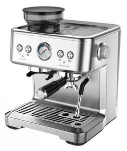 Macchina per Caffè Espresso Professionale 3-in-1 <span class=keywords><strong>con</strong></span> <span class=keywords><strong>Macinacaffè</strong></span> Elettrico per Casa e Hotel, 20 Bar, Approvazione CE e RoHS - Product Image 1