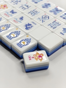 American Version Luxury Set Acrylic Tiles Elegant Game Engraved Luxury Set American Mahjong Tiles for Adult <b>Entertainment</b> - Product Image 6