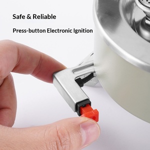 Estufa de butano portátil Beidou para exteriores, de alta potencia, resistente al viento, con tres quemadores, plegable, para viajes en coche y picnics. - Product Image 3